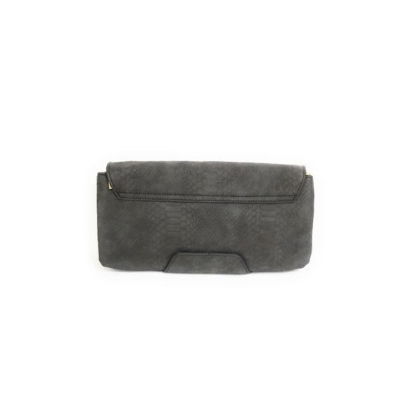 URBAN EXPRESSIONS Gray Envelope Crossbody Clutch - Picture 7 of 12